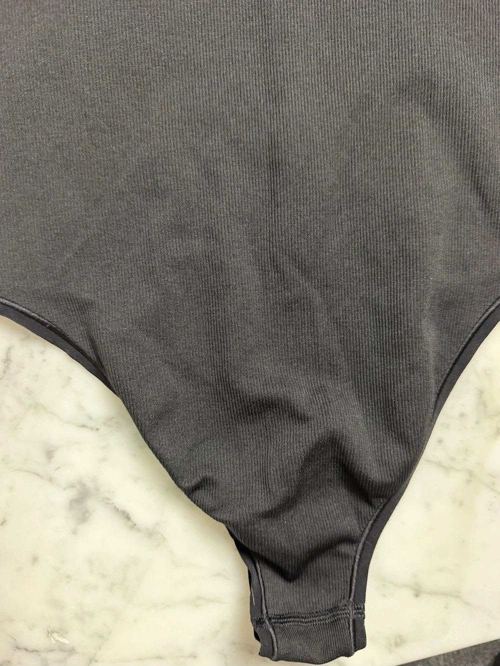 lululemon athletica Short Sleeve One-Piece Bodysuit in Charcoal Gray